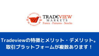 Tradeviewの特徴とメリット・デメリット。取引プラットフォームが複数あります！